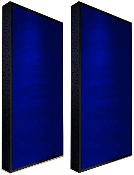 open zoom image for Ready Acoustics C424BL Chameleon Bass Traps (Blue), Black Frame