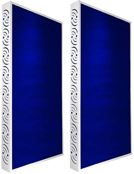 open zoom image for Ready Acoustics C424BL Chameleon Bass Traps (Blue), White Frame