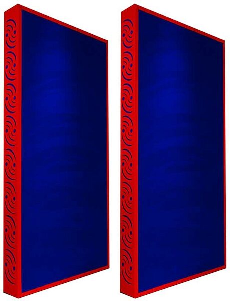 open zoom image for Ready Acoustics C424BL Chameleon Bass Traps (Blue), Red Frame