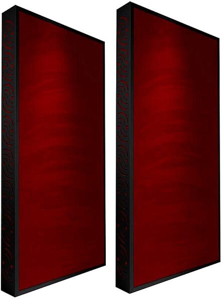 open zoom image for Ready Acoustics C424RD Chameleon Bass Traps (Red), Black Frame