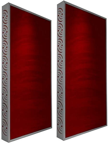open zoom image for Ready Acoustics C424RD Chameleon Bass Traps (Red), Grey Frame