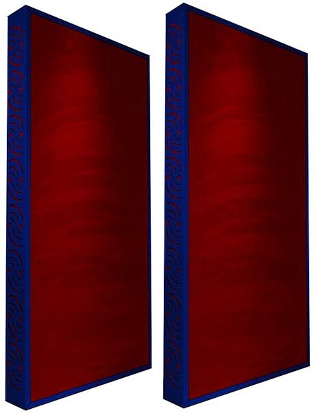 open zoom image for Ready Acoustics C424RD Chameleon Bass Traps (Red), Blue Frame