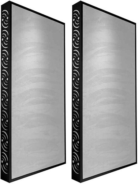 open zoom image for Ready Acoustics C424GY Chameleon Bass Traps (Grey), Black Frame