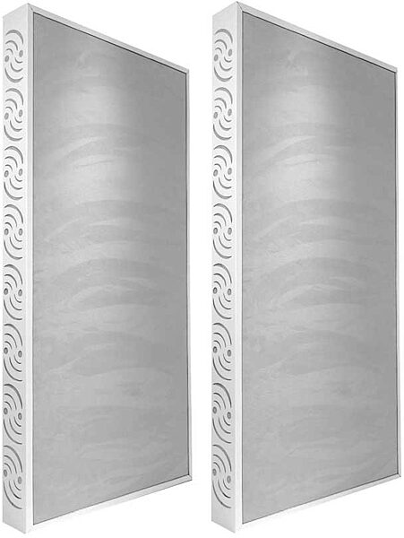 open zoom image for Ready Acoustics C424GY Chameleon Bass Traps (Grey), White Frame