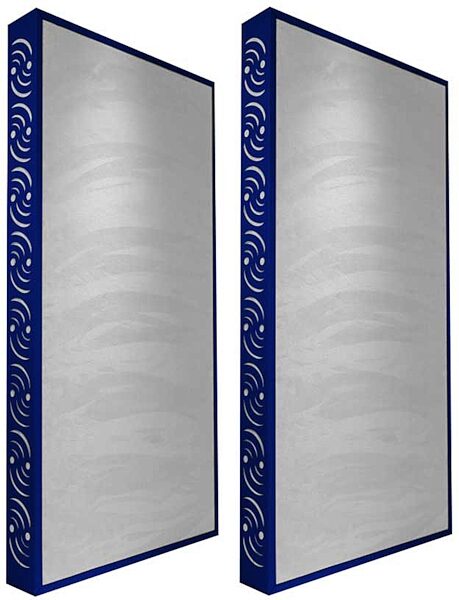 open zoom image for Ready Acoustics C424GY Chameleon Bass Traps (Grey), Blue Frame