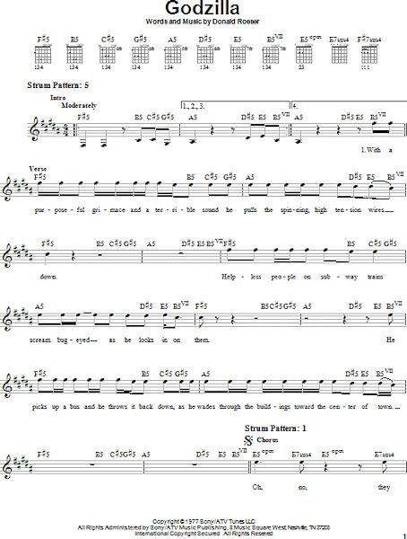 open zoom image for Godzilla - Easy Guitar, New, Main