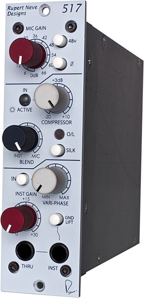 open zoom image for Rupert Neve Designs 517 Microphone Preamp and Compressor, New, Action Position Back