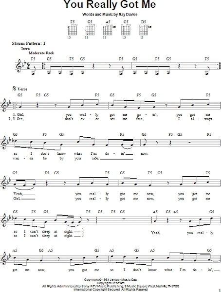 open zoom image for You Really Got Me - Easy Guitar, New, Main