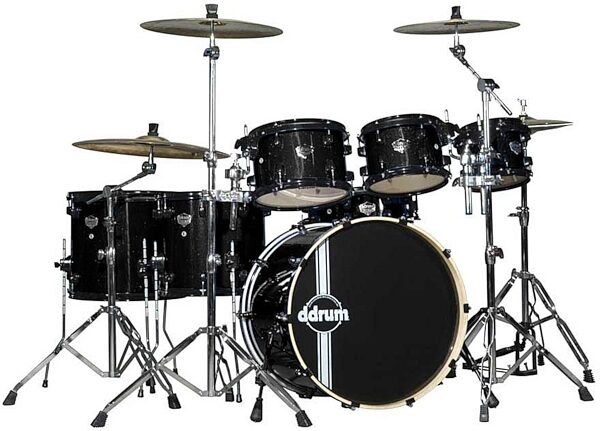 open zoom image for DDrum Defiant 7-Piece Drum Shell Kit, Black Sparkle