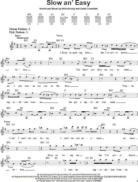 open zoom image for Slow An' Easy - Easy Guitar, New, Main