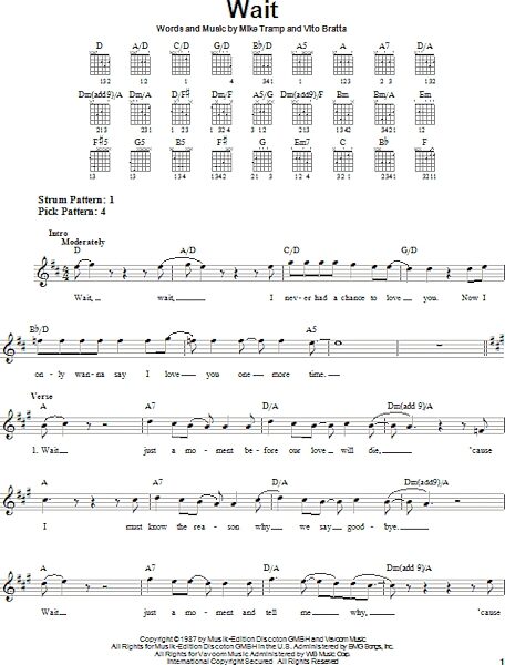 open zoom image for Wait - Easy Guitar, New, Main