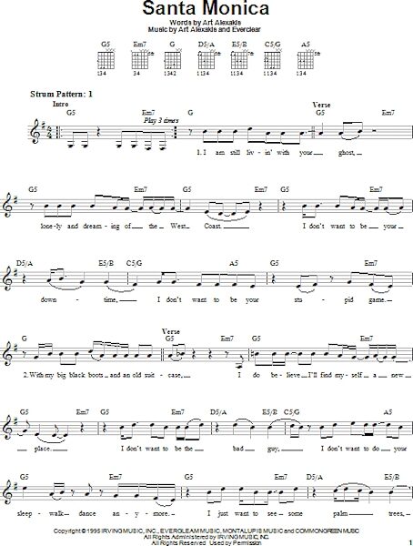 open zoom image for Santa Monica - Easy Guitar, New, Main