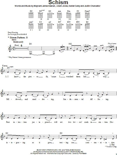 open zoom image for Schism - Easy Guitar, New, Main