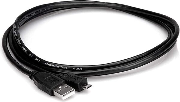 open zoom image for Hosa USB-106AC USB Type A to Micro-B Cable, 6 foot, Action Position Back