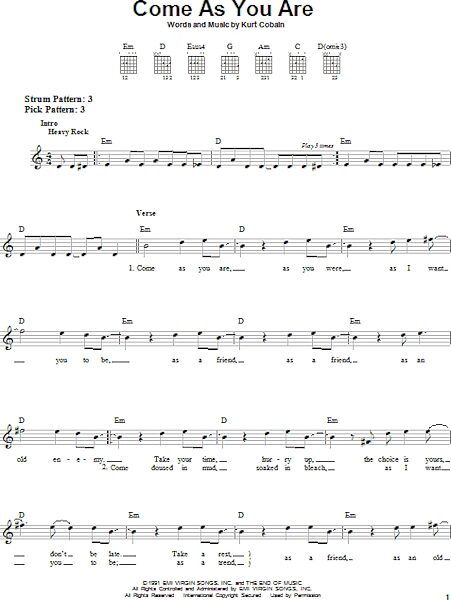 open zoom image for Come As You Are - Easy Guitar, New, Main