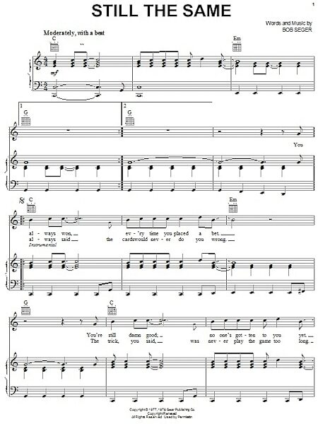 open zoom image for Still The Same - Piano/Vocal/Guitar, New, Main