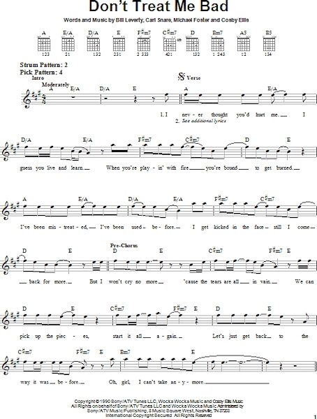 open zoom image for Don't Treat Me Bad - Easy Guitar, New, Main