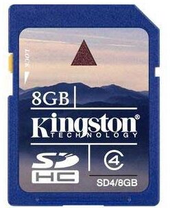 open zoom image for Kingston Secure Digital High Capacity Memory Card, 8 GB