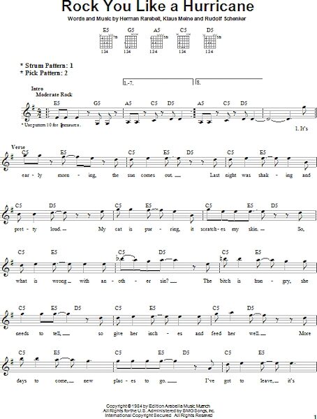 open zoom image for Rock You Like A Hurricane - Easy Guitar, New, Main