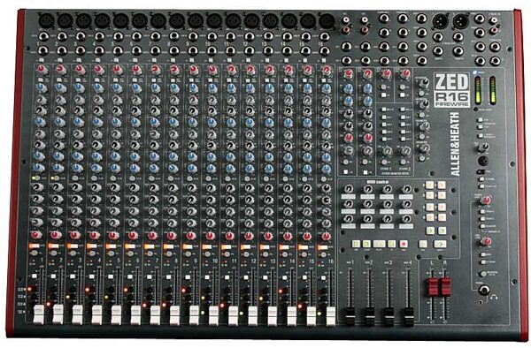 open zoom image for Allen and Heath ZED-R16 16-Channel FireWire Recording Mixer, Main