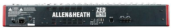 open zoom image for Allen and Heath ZED-R16 16-Channel FireWire Recording Mixer, Rear