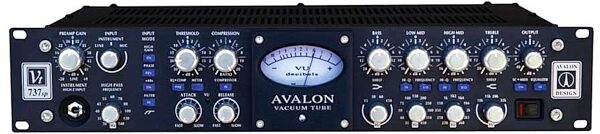 open zoom image for Avalon VT-737SP Class A Mic Processor, Black and Blue Model