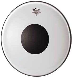 open zoom image for Remo Smooth White Controlled Sound Drum Head (Black Dot), Main