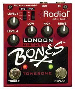 open zoom image for Radial London Bones Dual Distortion Pedal, Main