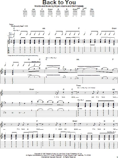 open zoom image for Back To You - Guitar TAB, New, Main
