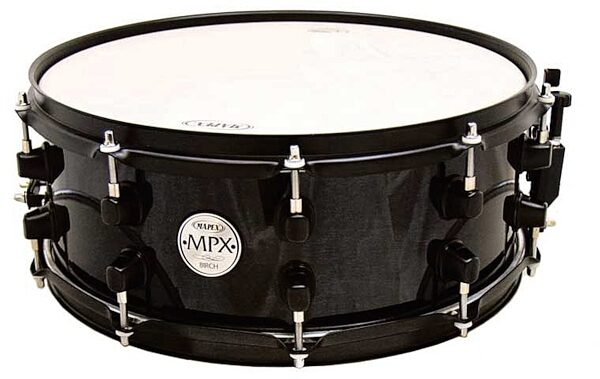 open zoom image for Mapex MPX Birch Snare Drum, Transparent Black, 13x6 Inch