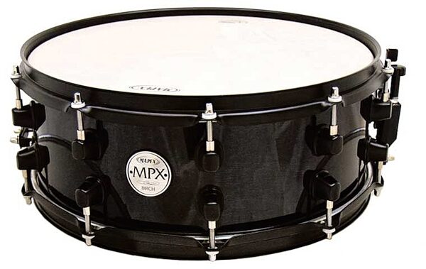 open zoom image for Mapex MPX Birch Snare Drum, Transparent Black, 14x5.5 Inch