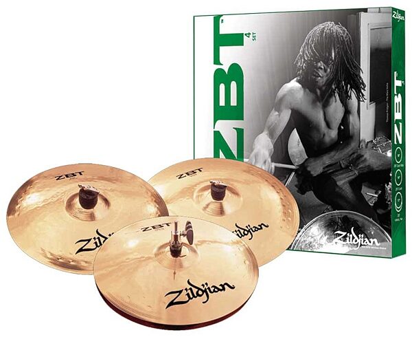 open zoom image for Zildjian ZBT 4-Piece Cymbal Pack, Main
