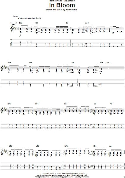 open zoom image for In Bloom - Guitar TAB, New, Main
