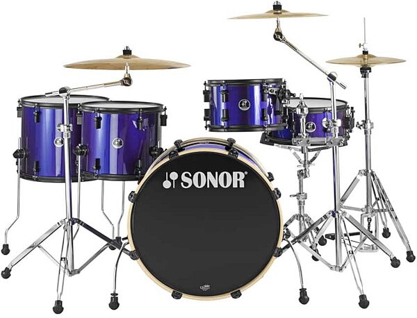 open zoom image for Sonor Special Edition Rock22 5-Piece Drum Shell Kit, Blue Pearl