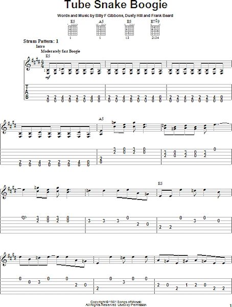 open zoom image for Tube Snake Boogie - Easy Guitar with TAB, New, Main