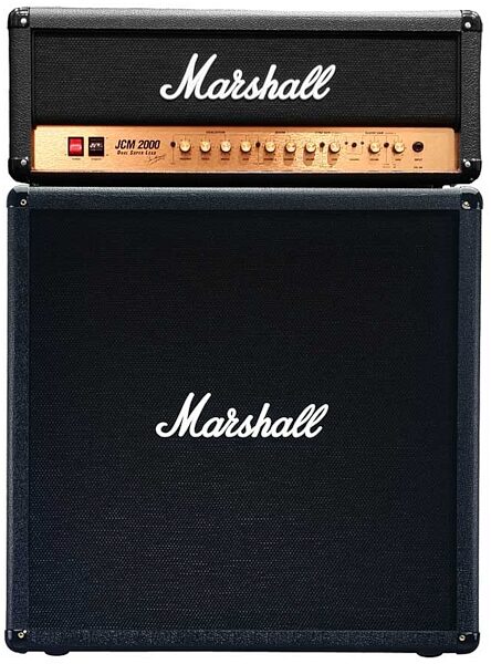 open zoom image for Marshall JCM2000 Guitar Amplifier Half Stack with DSL100MLB Head and MC412B Cabinet, Main