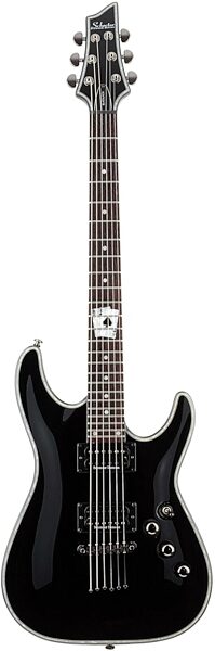 open zoom image for Schecter Black Jack C1 Electric Guitar, Gloss Black, With Card Inlay