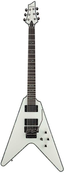 open zoom image for Schecter V1FR Hellraiser Electric Guitar with Floyd Rose, White
