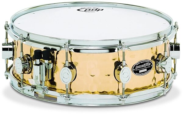 open zoom image for Pacific Drums SX Series Hammered Brass Snare (5.5x14 in.), Main