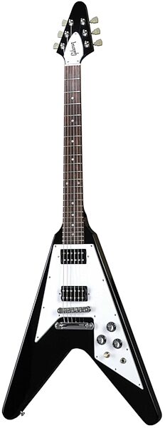 open zoom image for Gibson Gloss Series 1968 Flying V Electric Guitar (with Case), Ebony