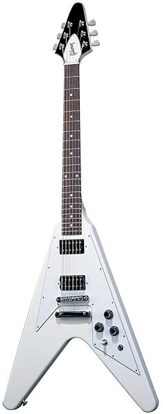 open zoom image for Gibson Gloss Series 1968 Flying V Electric Guitar (with Case), Classic White
