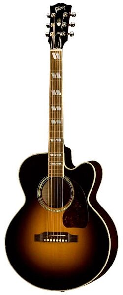 open zoom image for Gibson J-165 EC Rosewood Compact Jumbo Acoustic-Electric Guitar (with Case), Vintage Sunburst
