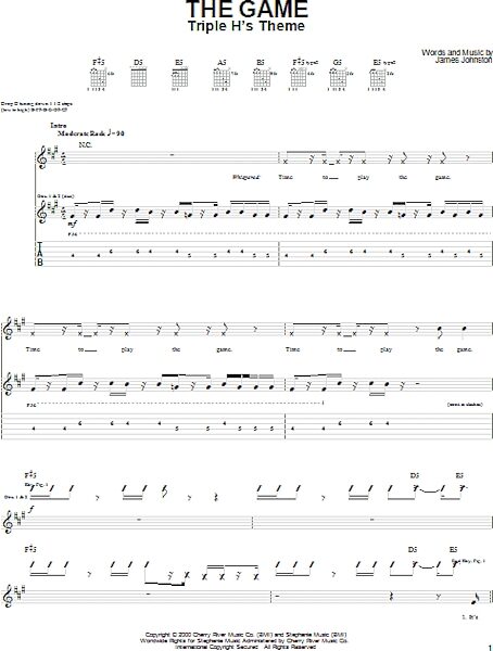 open zoom image for The Game - Guitar TAB, New, Main