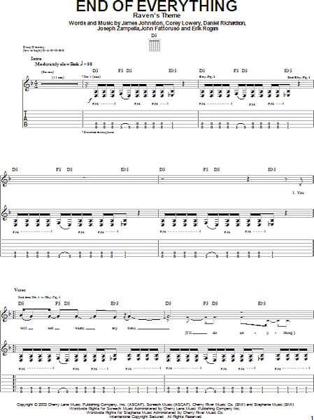 open zoom image for End Of Everything - Guitar TAB, New, Main