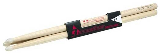 open zoom image for 3 Drumsticks 5B Hickory Drumsticks, Olive Nylon Tip