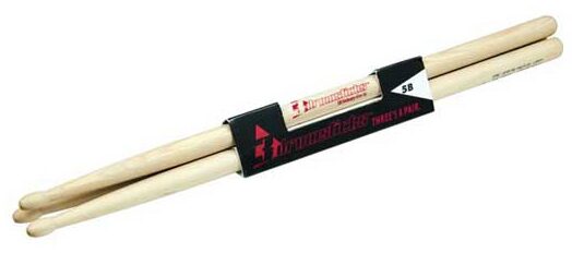 open zoom image for 3 Drumsticks 5B Hickory Drumsticks, Olive Wood Tip