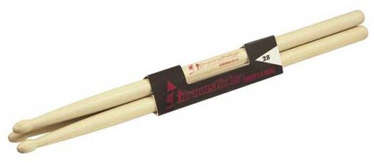 open zoom image for 3 Drumsticks 2B Hickory Drumsticks, Acorn Wood Tip