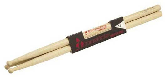 open zoom image for 3 Drumsticks 5B Hickory Drumsticks, Wooden Ball Tip
