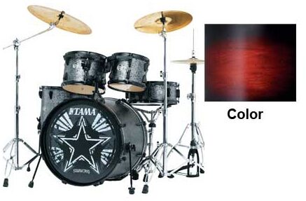 open zoom image for Tama WL52BK Starworks 5-Piece Drum Shell Kit, Satin Cherry Burst