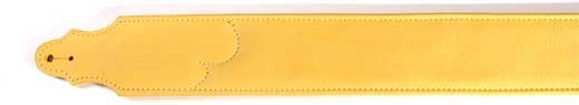 open zoom image for Franklin 3-inch Leather Guitar Strap, Gold with Natural Stitch
